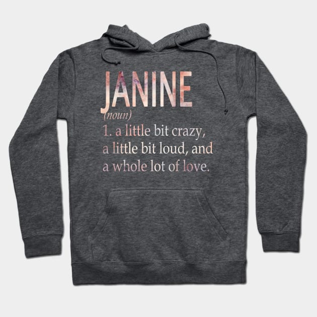 Janine Girl Name Definition Hoodie by ThanhNga